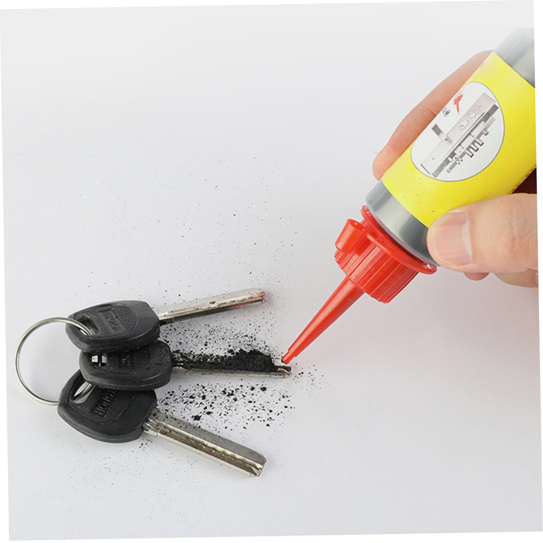 60ml Graphite Powder, 3pcs Graphite Lubricant Lube Powder, Long-Lasting Dry Lubricant for Car and Multifunctional Locks, Door Hinge