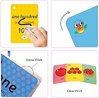Vista 2 de Tarjetas flash de números para niños pequeños, palabras de vista n.º 123 con imágenes, tarjetas flash para niños de prechoo, tarjetas de actividades