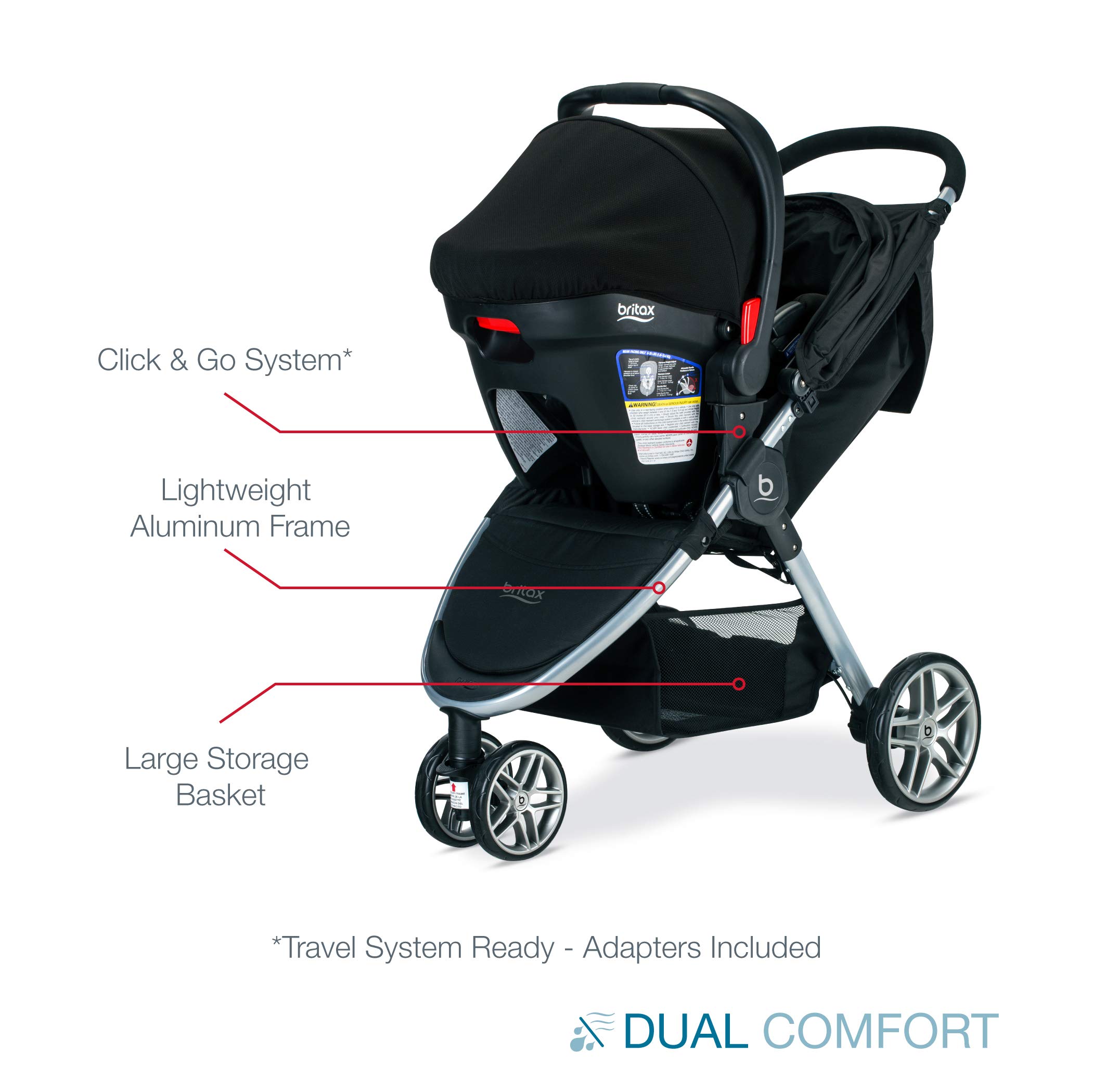 Amazon Britax Britax B Agile Stroller And Car Seat B Free Stroller