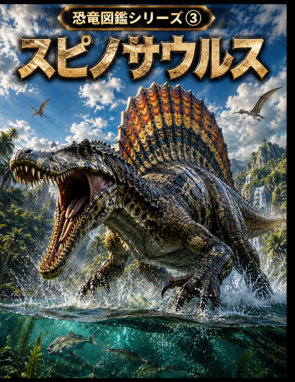 恐竜図鑑シリーズ③ スピノサウルス: 大きな背びれと水辺のハンターのひみつがわかる！