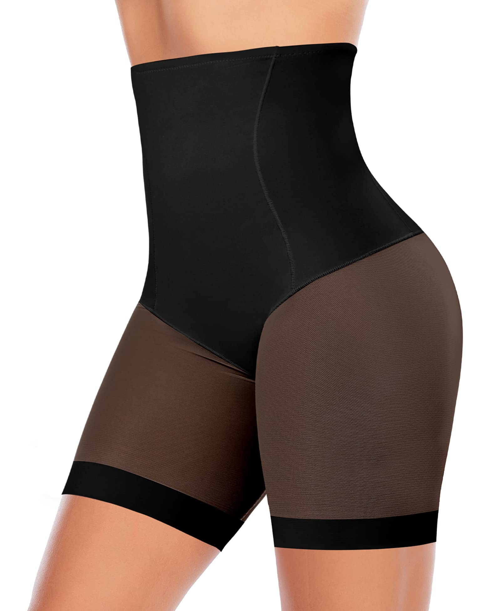 YARRCO Bauchweg Unterhose Damen Shapewear Miederhose Hohe Taille Figurformende Unterwäsche Leggings Miederpants