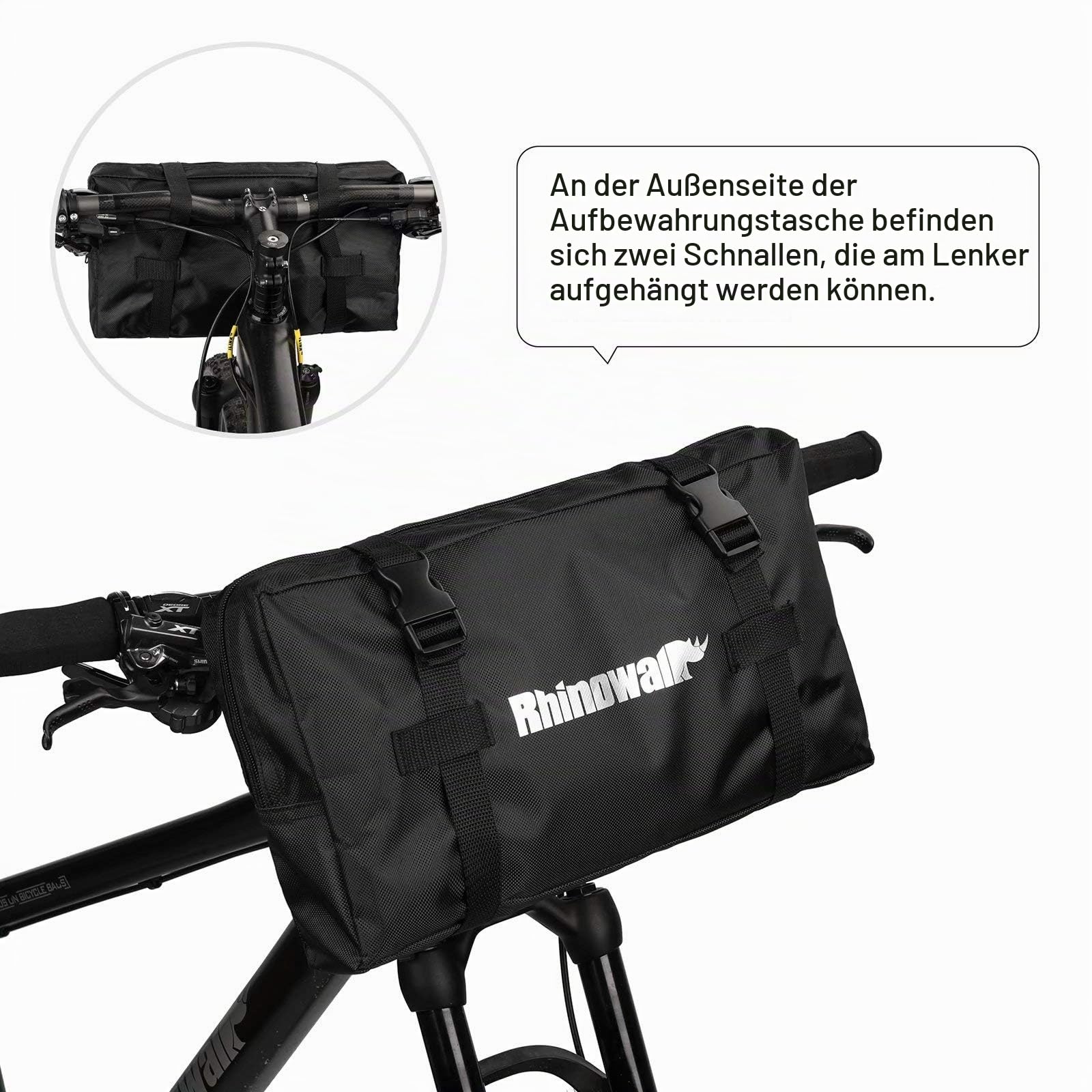 Rhinowalk Bike Carrying Bag for 26 to 27.5 inch MTB Mountain Bike/700C Road Bike Transport Luggage Travel Case