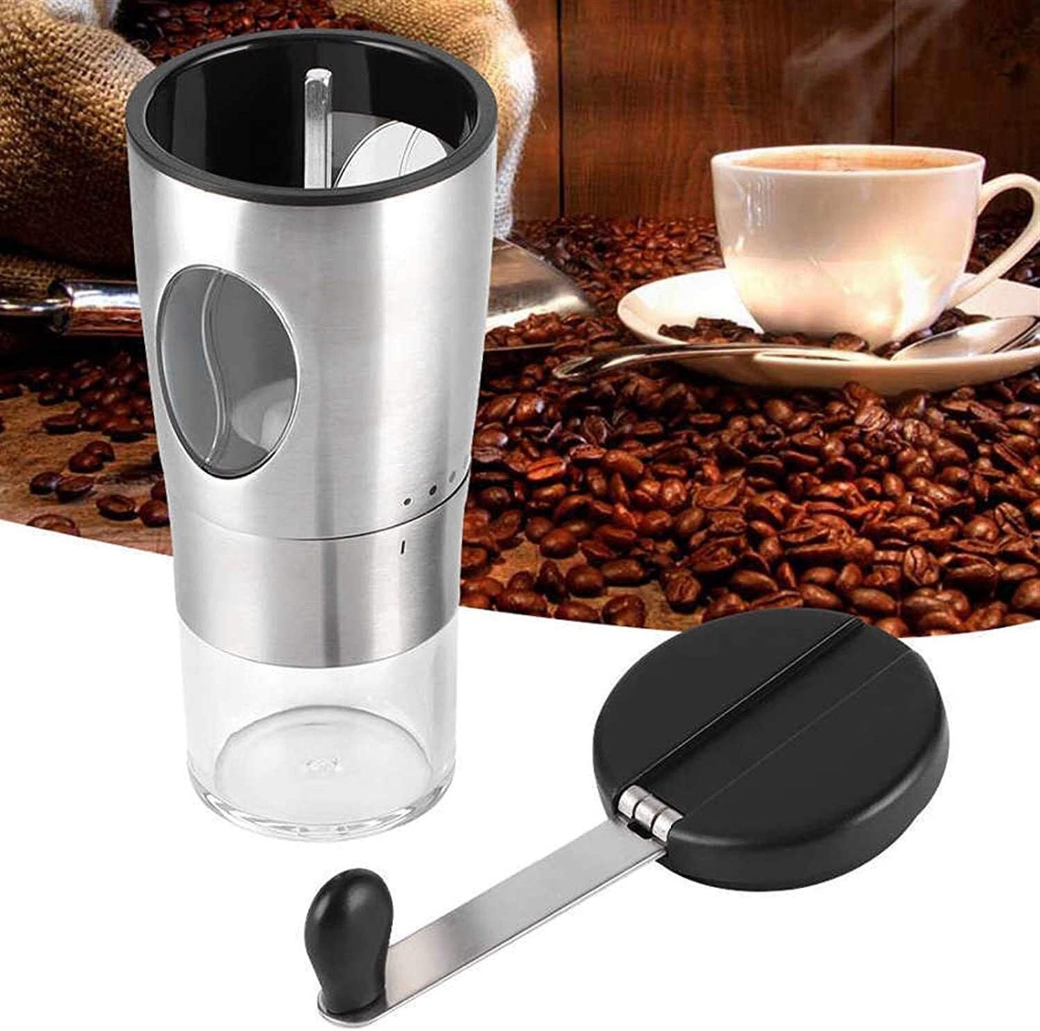 French Press Ręczny Młynek Do Kawy Z Uchwytem Ze Stali Nierdzewnej Ekspres Dzbanek Kawy