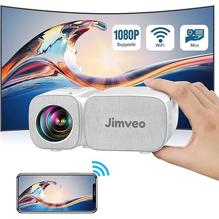 Mini Projecteur Portable, 1080P Full Hd Projecteur Vidéo Led Pour