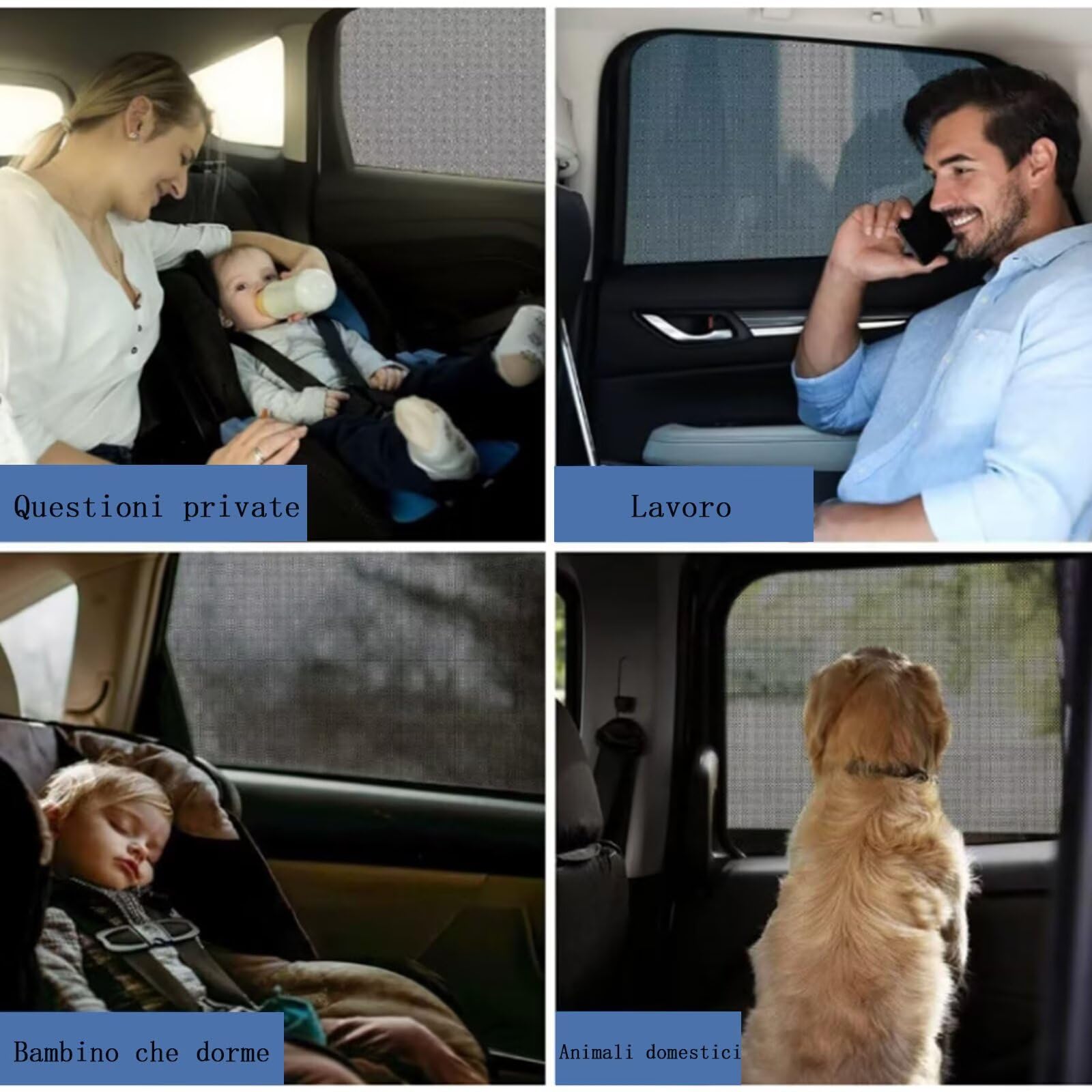 genérico 4PCS Parasol Coche Bebe Compatible con Toyota RAIZE 2019-2025,parasoles para Coche para niños y Mascotas, protegen la privacidad(Black)
