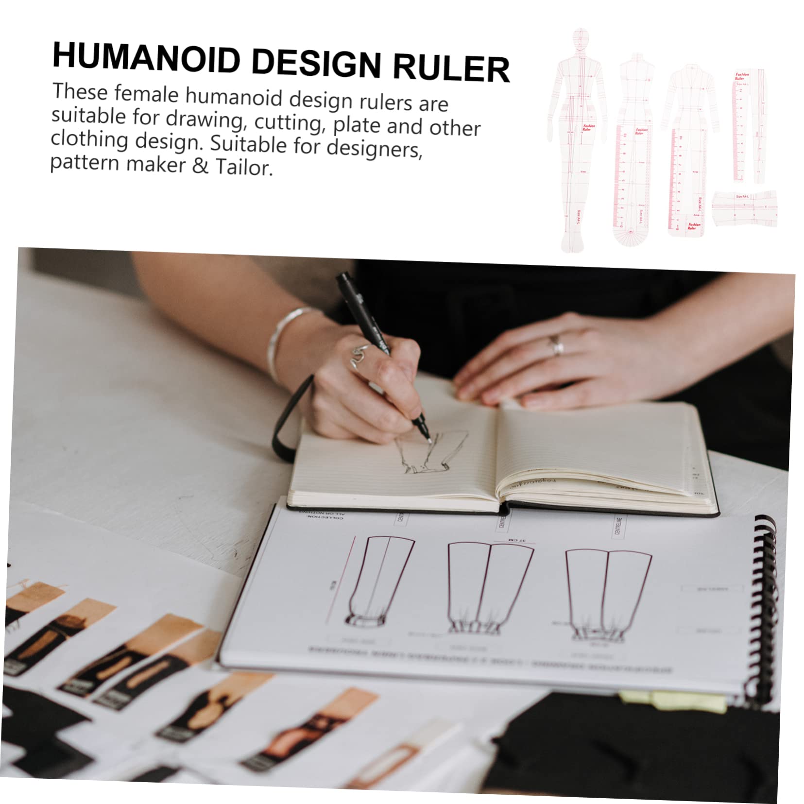 Operitacx 3juegos Regla Francesa Para Mujeres Plantilla De Medición De Moda Herramienta De Costura Ruler De Diseño De Ropa Práctico y Para Sastrería Profesional y Hobby