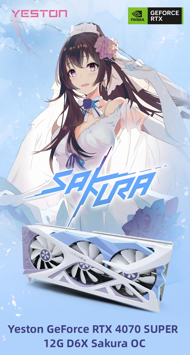 Amazon | Yeston Sakura Nvidia GeForce RTX 4070 Super