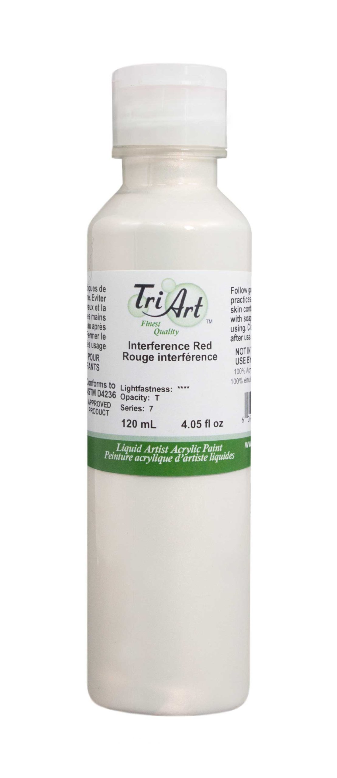 Tri-ArtFinest Liquids Artist Acrylics, 120ml, Interference Red