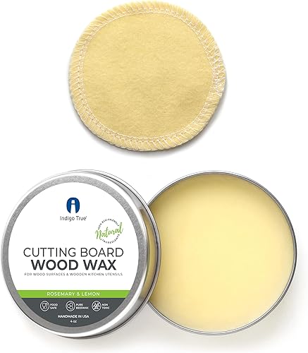 Cera para tabla de cortar, acondicionador de bloque de carnicero, sellador de madera seguro para alimentos, fabricado en Estados Unidos, cera de