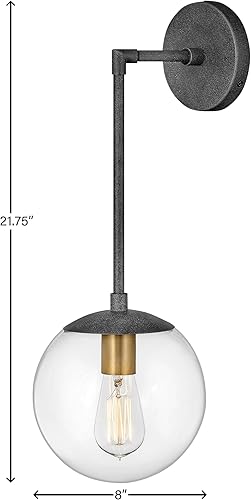 Miniatura 2 de Hinkley Warby Collection One - Aplique de pared ligero, zinc envejecido