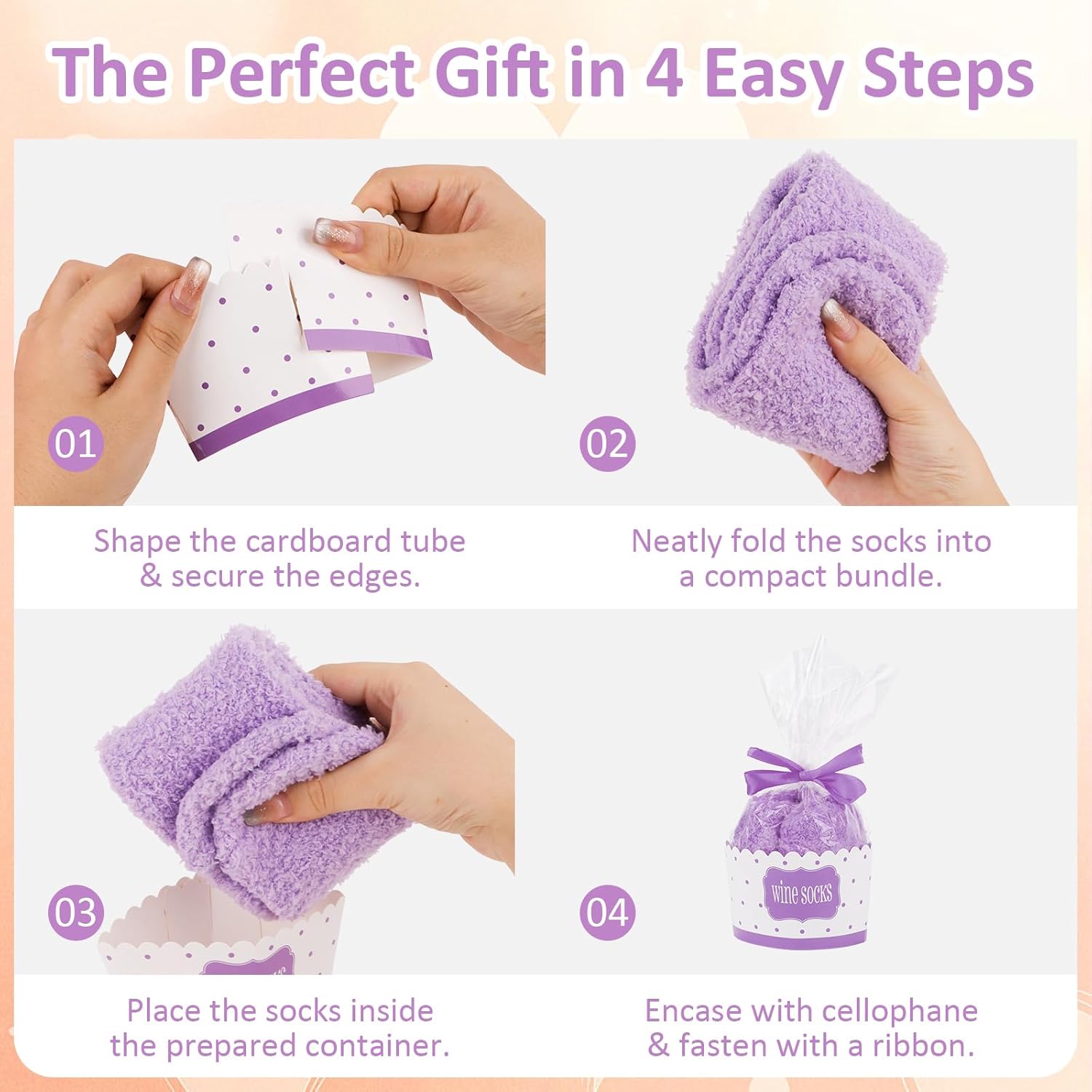 AMCAMI Fuzzy Socks- Funny Retirement Gifts, Cupcake Gift Box - Perfect for Retired Teachers, Moms (Women's Sizes 6-10) - Image 3