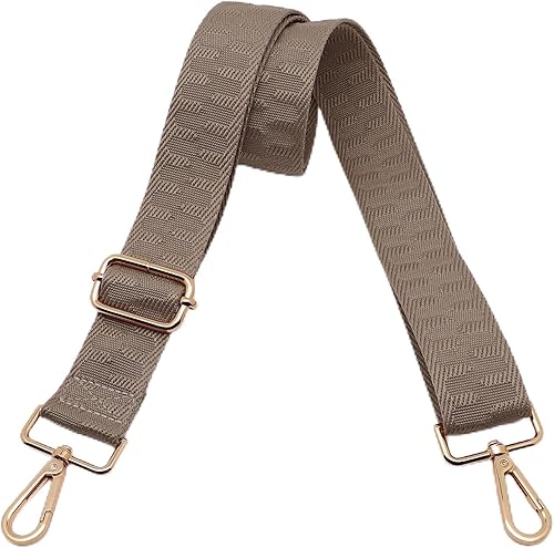 Miniatura 22 de Kolti Correa de repuesto para bolso, bolso cruzado a rayas anchas ajustables Hebilla de oro-04