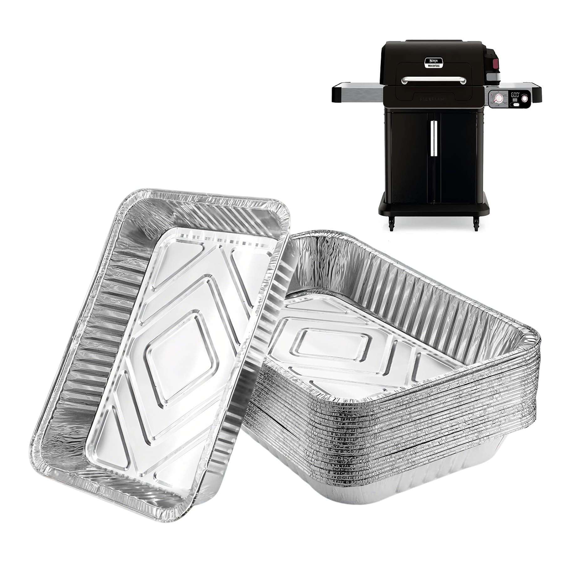 Sipnore [20-Pack] PG301 Grill Drip Pans for Ninja FlexFlame Grill, 10