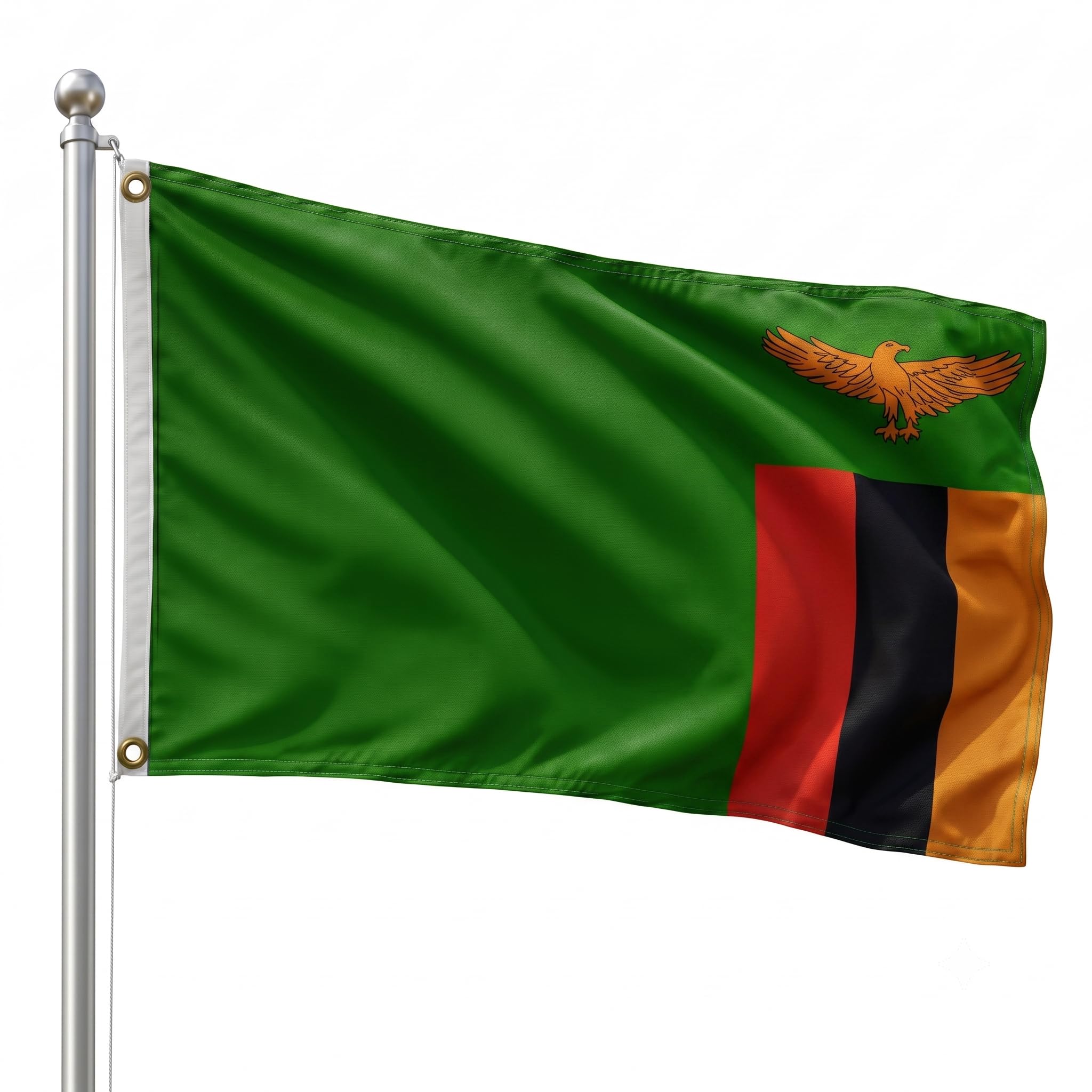 Amazon.com : DMSE Zambia National Flag, 3ft x 5ft - Fade-Resistant