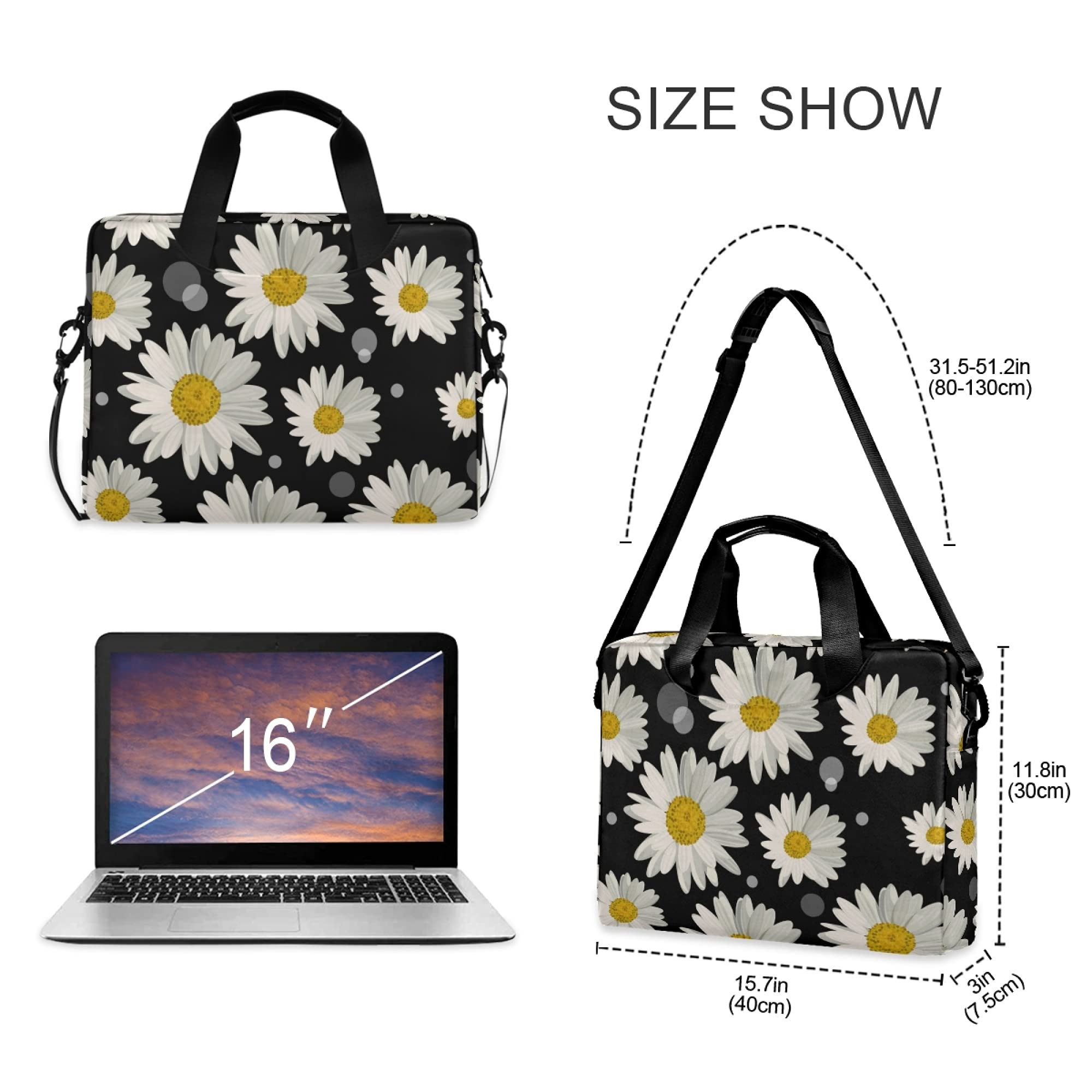 NIDOO Laptop Shoulder Bag 16-15.6 Inch Computer Sleeve Carrying Case Compatible With 16" MacBook-965906