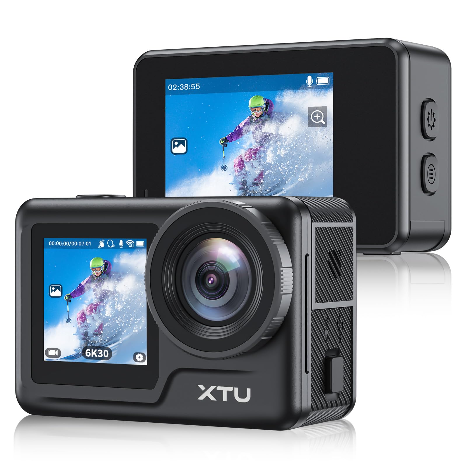 Amazon | アクションカメラ 6K30FPS 20MP アクションカム 本機防水