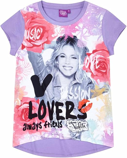 Violetta Violetta T Shirt Kurzarmlig Fur Kinder Madchen Violett Von 8 Bis 16 Jahren Gr 10 Jahre Violett T Shirts Amazon De Bekleidung