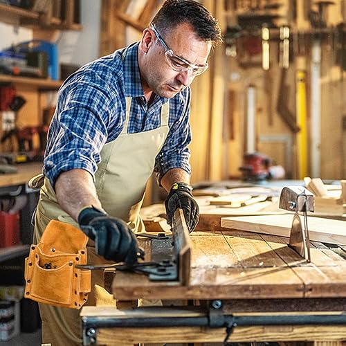 Miniatura 4 de Riñonera profesional para herramientas de uñas, bolsa de herramientas de cuero para electricistas, bolsa de cinturón de herramientas de construcción