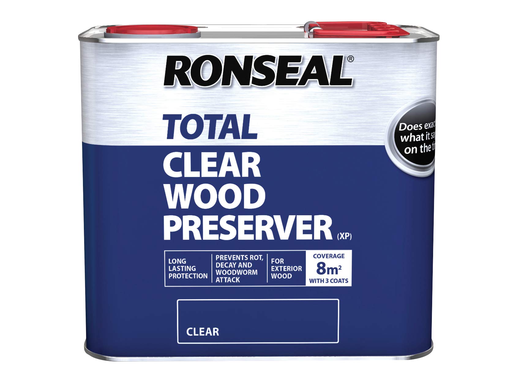 Ronseal 38584 Trade Total Wood Preserver Clear 2.5 litre