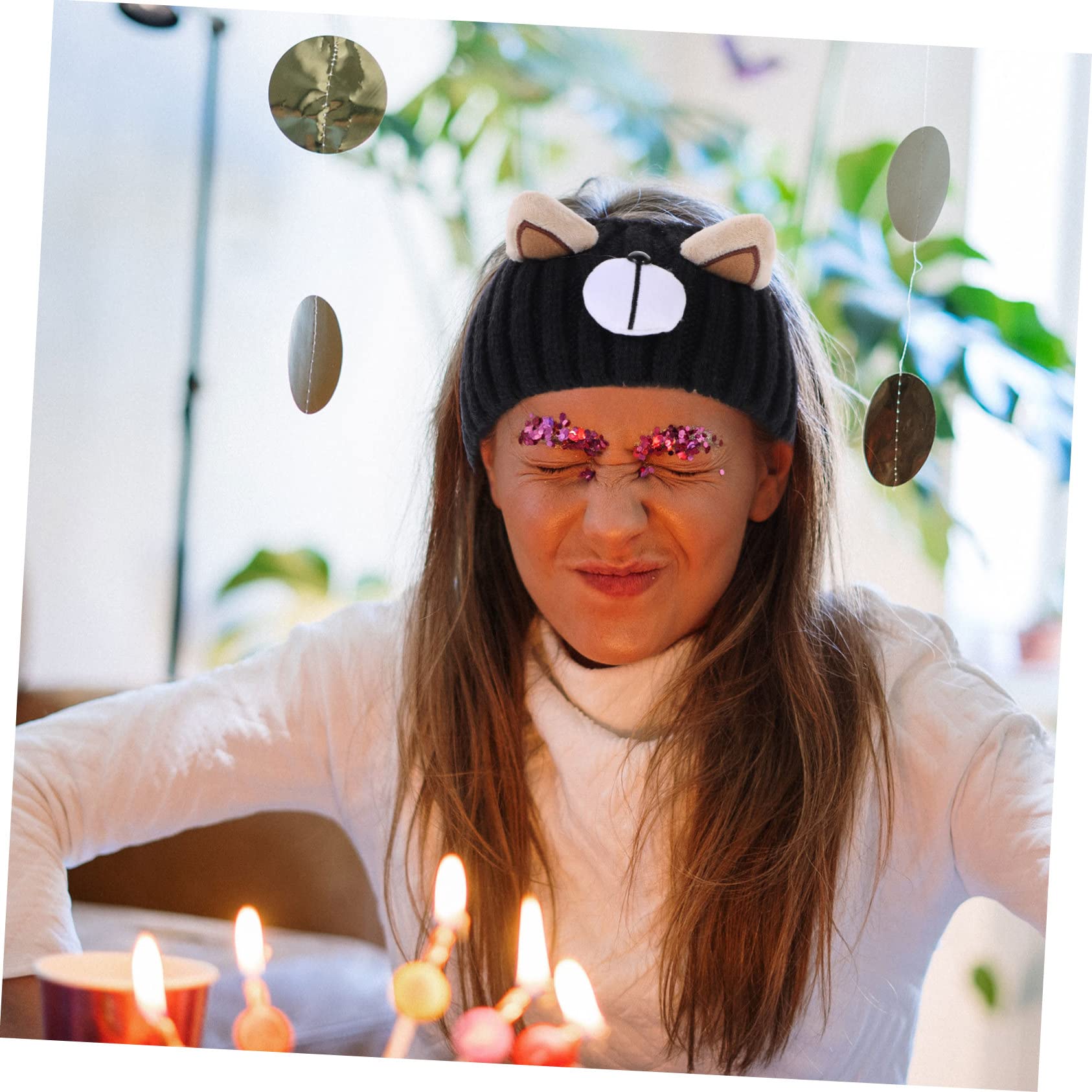 DOITOOL Diadema Tejida De 5 Uds Con Borde Ancho Chaqueta Miss Con Gorro Tejido Para Mantener El Calor