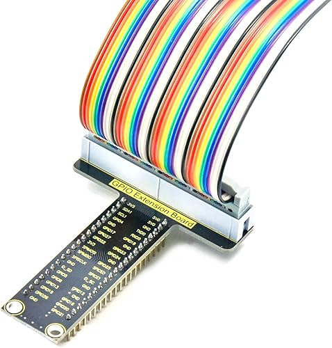 Miniatura 3 de KEYESTUDIO GPIO - Kit de ruptura para Raspberry Pi 4 4b 3 3b+ con placa de pan sin soldadura, cable GPIO, LED, resistencias, botones para