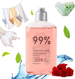 Underwear Laundry Detergent Liquid, 99% Period Panty Cleaner, Powerfully Plant Based Underwear Detergent Laundry Liquid, Liquid Detergent Laundry Maintain Underwear Freshness (Flavor of Flower)