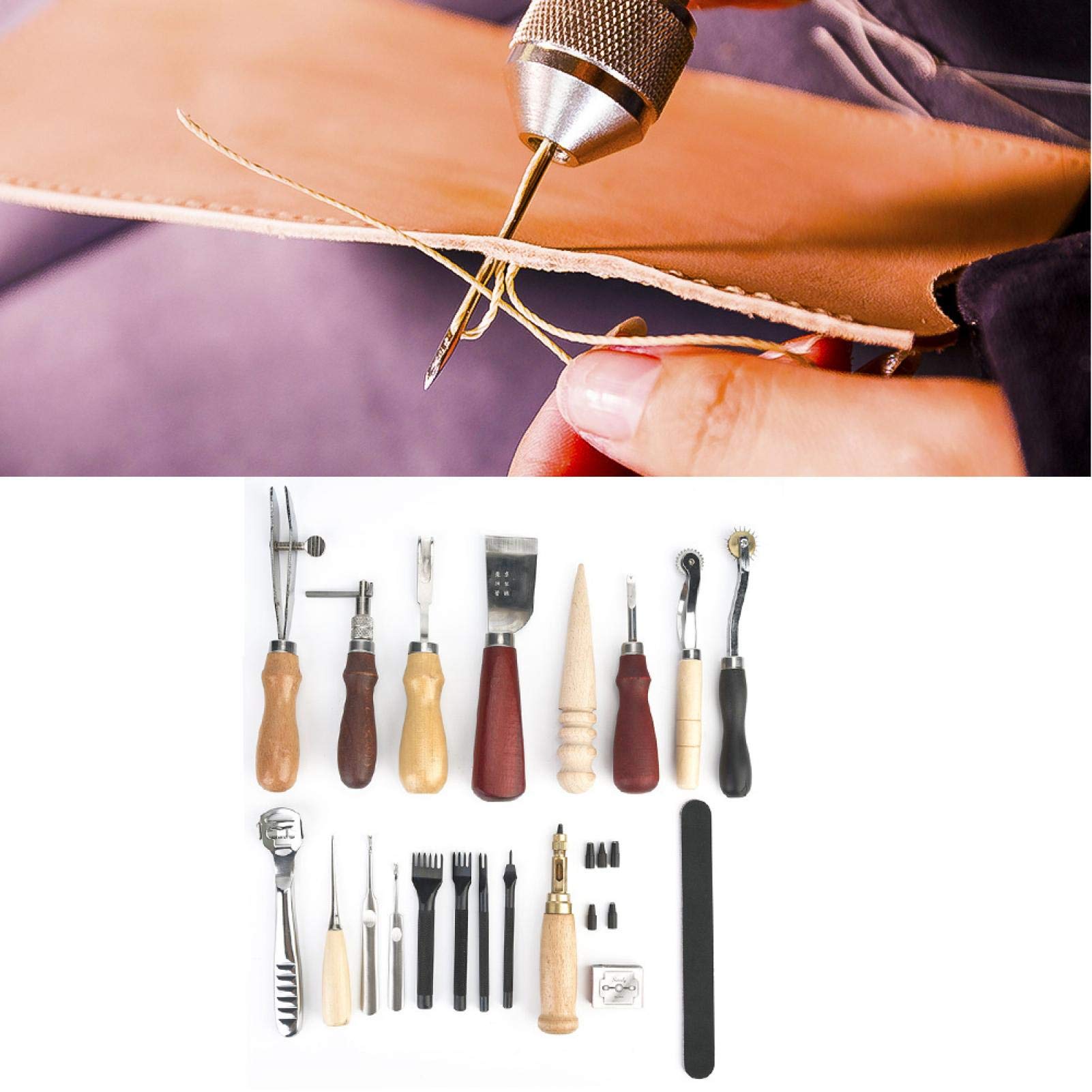 Set 52 Fustelle Multiforma Per Pelle – Punzoni Fai Da Te In Acciaio Legato, Per Cinture E Accessori