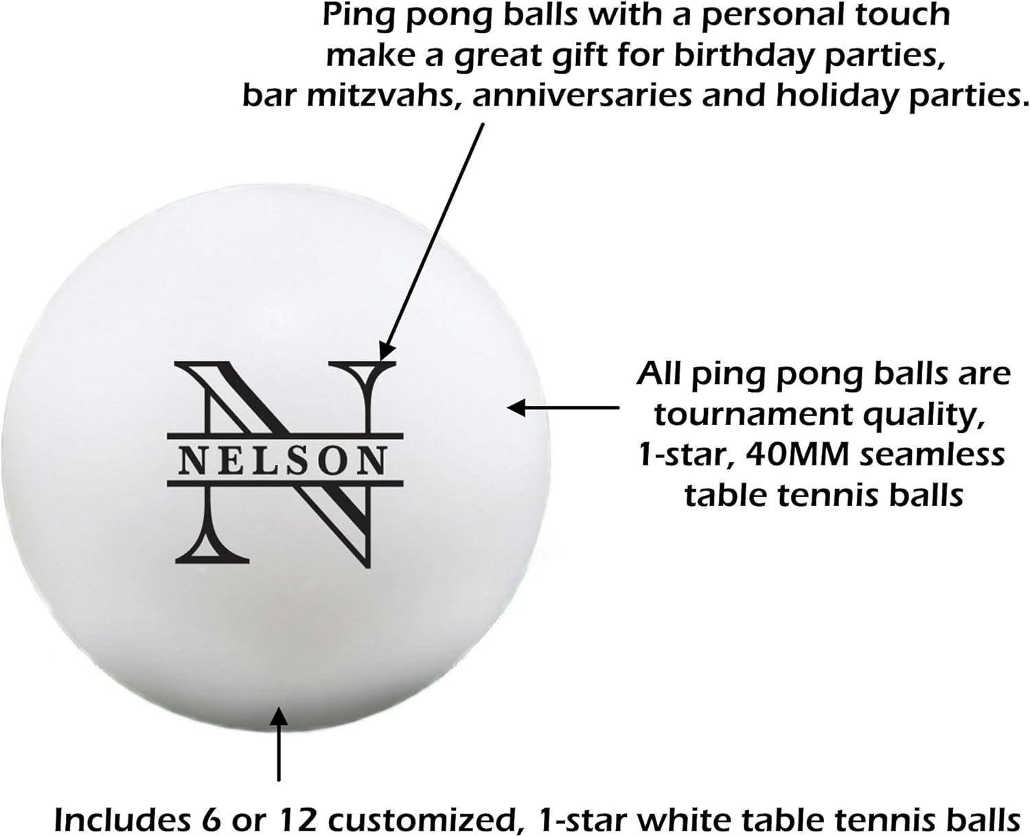 Infusion Custom Design Ping Pong Balls
