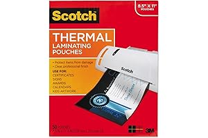 TP3854-50 Scotch Thermal Laminating Pouch - Letter - 8.50 Inch Width x 11 Inch Length