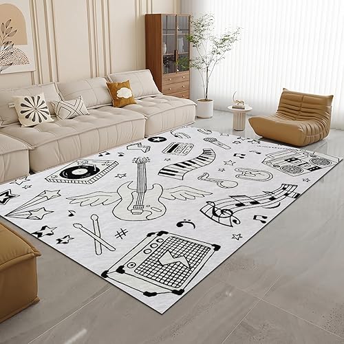 Miniatura 12 de Alfombra retro de los años 80, 2 x 3 pies, coloridas alfombras geométricas para sala de estar, antideslizantes, lavables a máquina, transpirables,