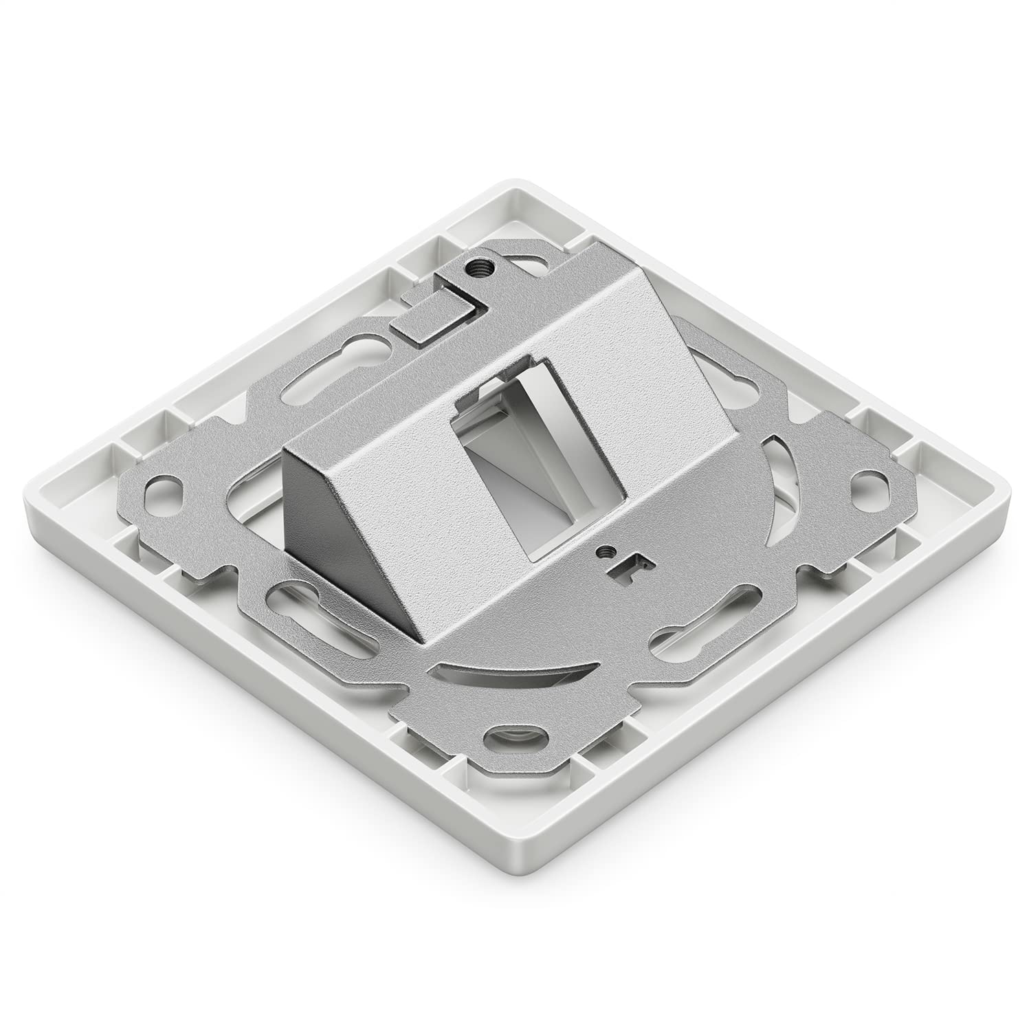 deleyCON Toma de Red CAT8 Empotrada RJ45 Keystone 40 Gbps STP Blindada Caja de Datos Gigabit LAN Blanco