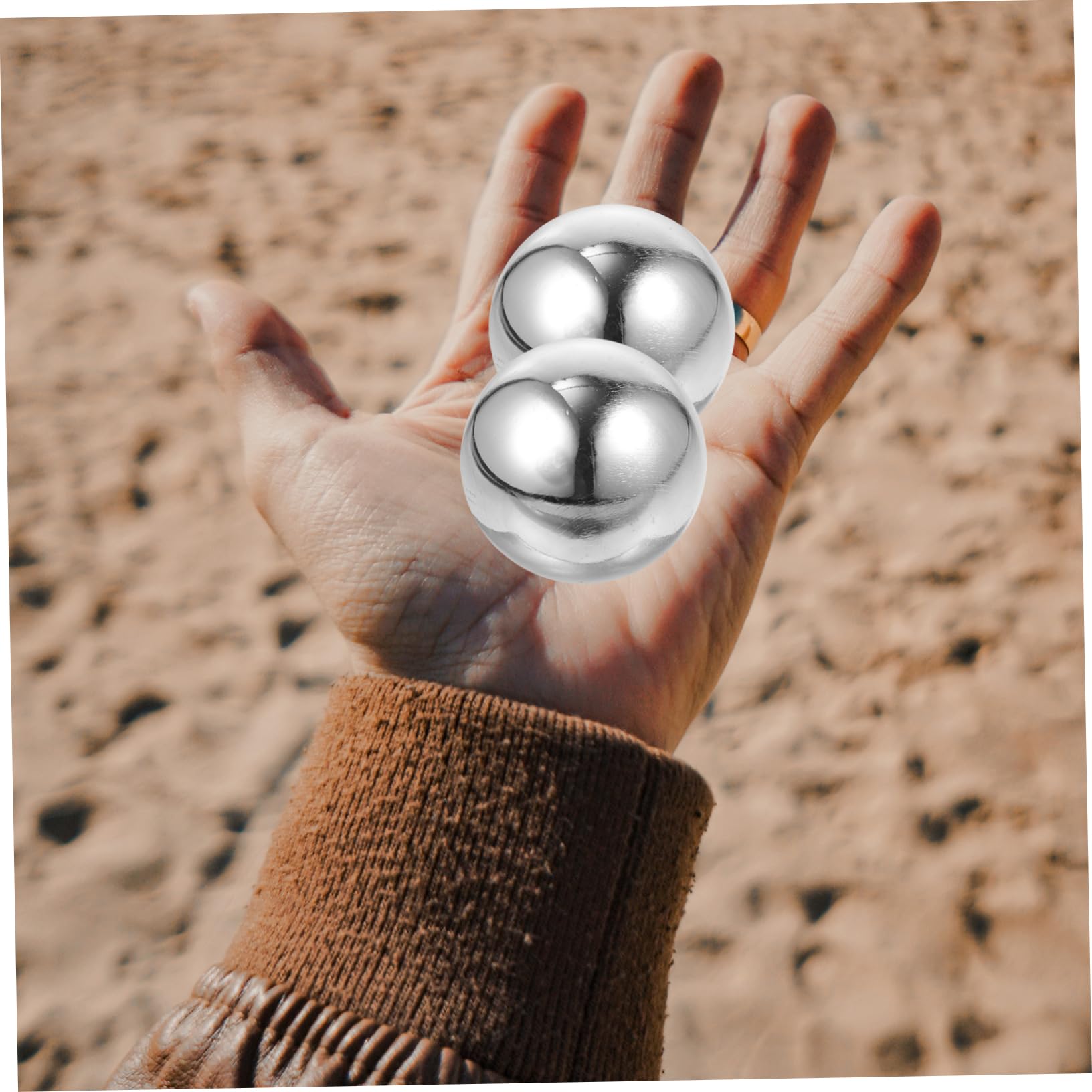 Metallhandbälle 1 Satz aus Metall für Massage und Physiotherapie