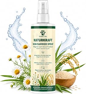 Hautpflegespray für Hunde 250 ml – Bei trockener, gereizter Haut & Juckreiz | Beruhigende Hautpflege mit Ceramiden & Bisabolol – Parfümfrei & extra sensitiv