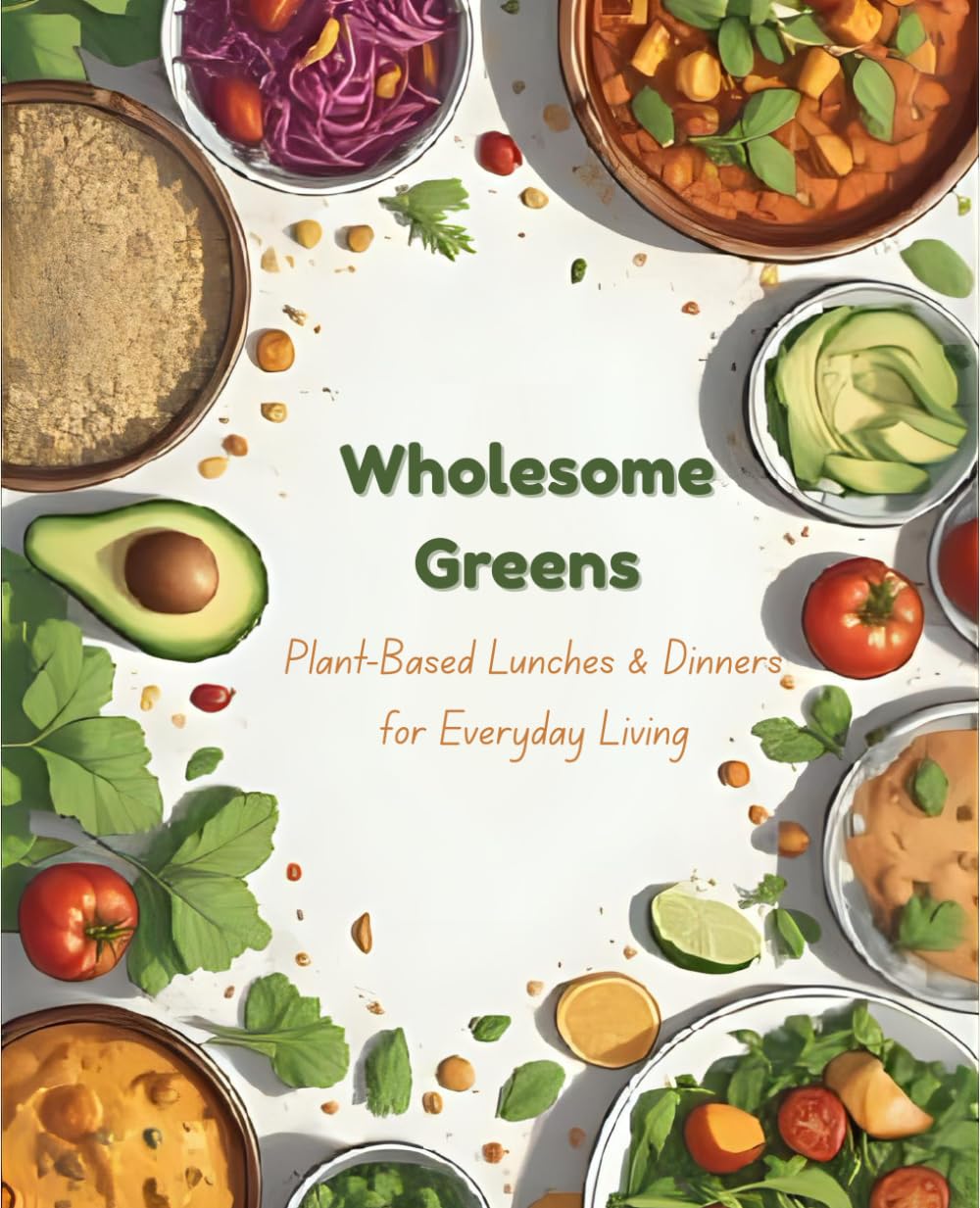 Wholesome Greens: 30 Plant-Based Lunches & Dinners for Everyday Living: Simple, Nourishing, and Flavorful Vegan Recipes Inspired by Global Whole-Food Cooking