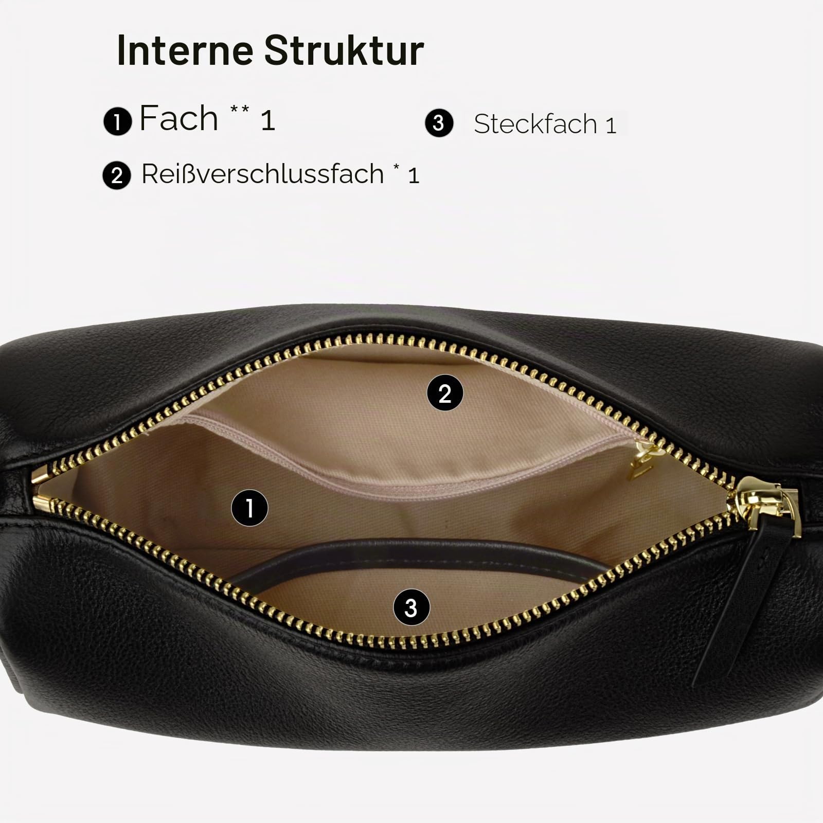 DONNAIN Hochwertige Handtasche Damen Leder, Crossbody Umhängetasche | Lederhandtasche Damen Echtleder, Ledertasche Damen, Schultertasche, Hobo Bag mit verstellbarem Riemen, verlängern Form