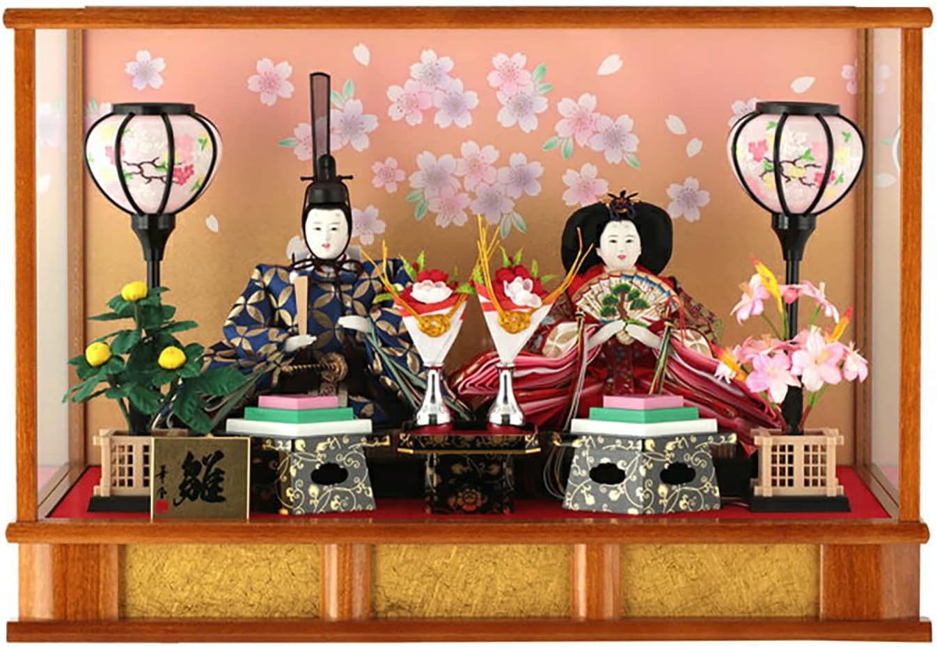 一刀彫 雛人形 御雛 奈良 神泉 高橋勇二作 中古品 一刀彫雛人形