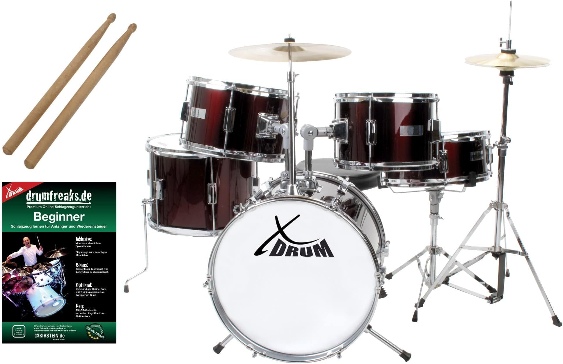 XDrum Junior Pro Kids Drum Set Red