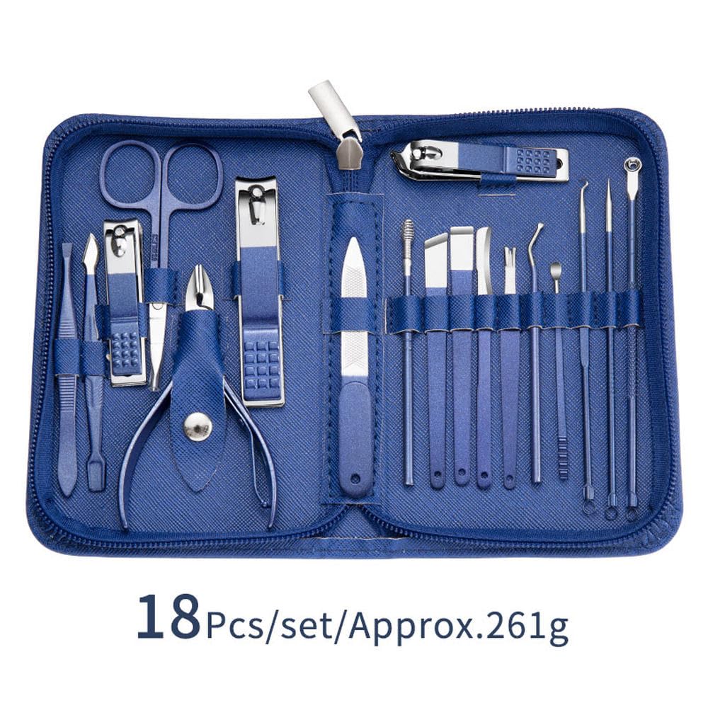Conjunto para Nail Art e Pedicure – 9/18/26 Peças – Kit de Manicure em Aço Inoxidável com Tesoura, Cortador e Estojo de Viagem | Utensílios de Salão para Uso Doméstico, 18 Peças em promoção! Veja a oferta e mais achadinhos de Ferramentas 3 Hoje é o melhor dia para comprar Conjunto para Nail Art e Pedicure – 9/18/26 Peças – Kit de Manicure em Aço Inoxidável com Tesoura, Cortador e Estojo de Viagem | Utensílios de Salão para Uso Doméstico, 18 Peças com aquele preço maroto! Promoção! Aproveite a oferta! 3