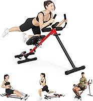 Vista 1 de Yoleo 2 in 1 Ab & Rowing Machines for Home, Foldable Ab Workout Equipment, Ab Trainer Machine for Stomach Workout, Ab Crunch Machine with Foam