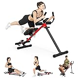 Yoleo 2 in 1 Ab & Rowing Machines for Home, Foldable Ab Workout Equipment, Ab Trainer Machine for Stomach Workout, Ab Crunch Machine with Foam Support,7-Length Adjustable Ab Machine for Home Exercise V1.0 Standard Foam