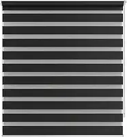 Zebra Persiana Rolo Dupla 140x160cm Preta Evolux