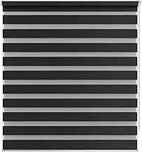 Zebra Persiana Rolo Dupla 140x160cm Preta Evolux