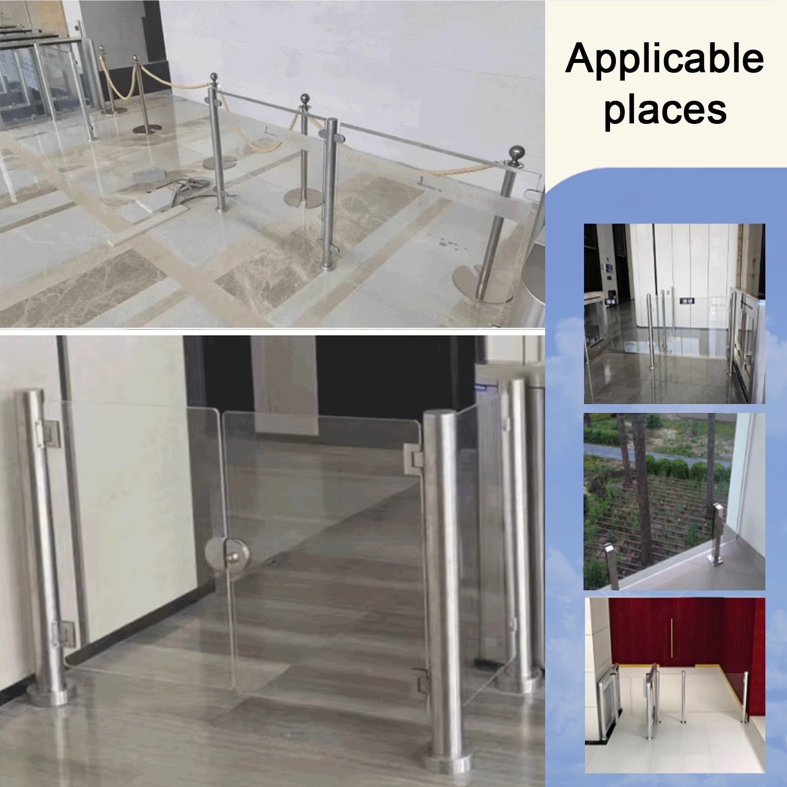 Puerta batiente de seguridad de metal para entradas, oficinas y uso industrial, control de acceso fiable, diseño seguro y duradero