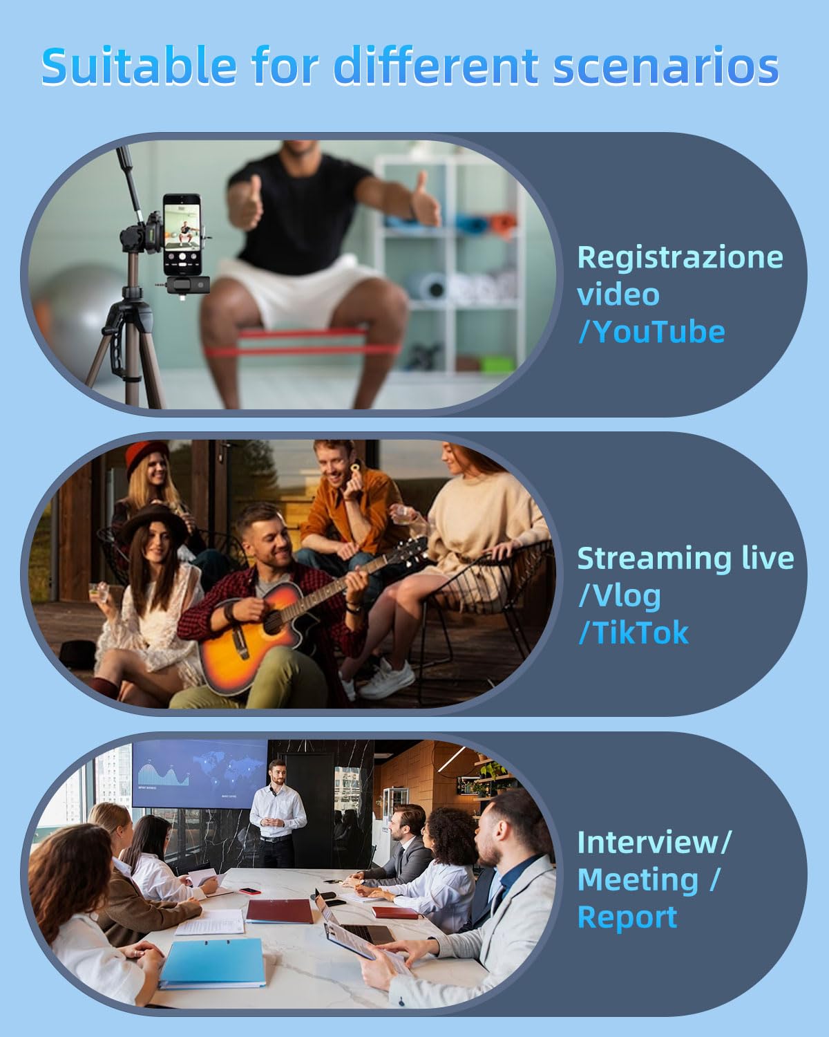 Microfono Lavalier Wireless Bluetooth - Per IPhone, Android, PC, YouTube E TikTok - Foto 5