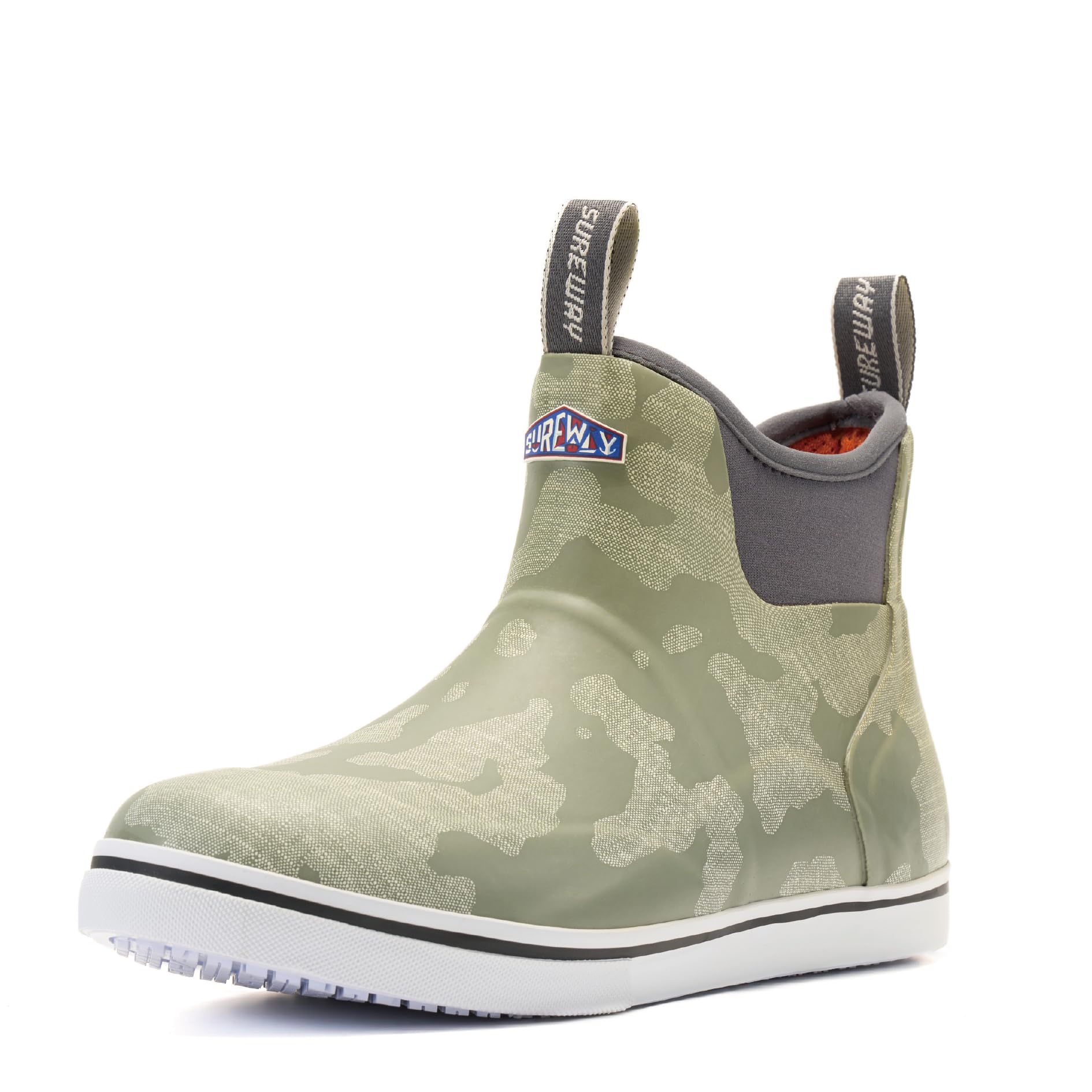 SUREWAY Men's Deck Boots Non-Slip Fishing &amp; Ankle Boating Boot