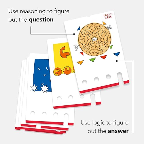 Miniatura 5 de HABA Juego de iniciación de Logic! CASE - Rompecabezas y juegos de coches, un juego de mano para desarrollar el pensamiento crítico para niños a