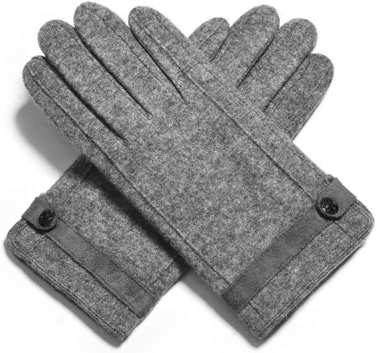 大幅値下げランキング Dzbh ウールの手袋メンズ秋と冬のプラスベルベット暖かい防風タッチスクリーンコールド手袋