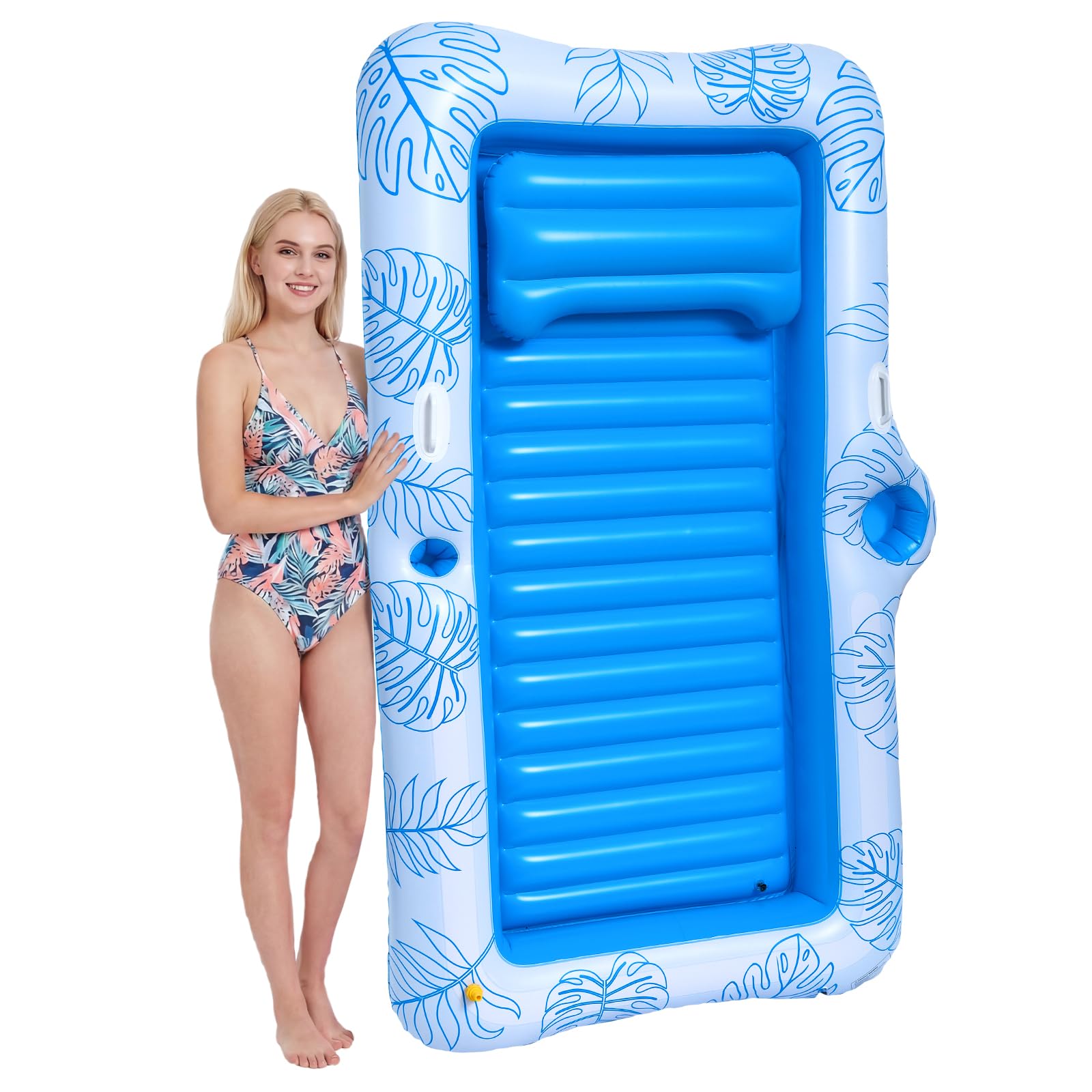Zeraty Chaise de piscine gonflable pour adultes, adolescents et enfants – Chaise de piscine rafraîchissante pour lac, plage et fêtes au bord de la piscine