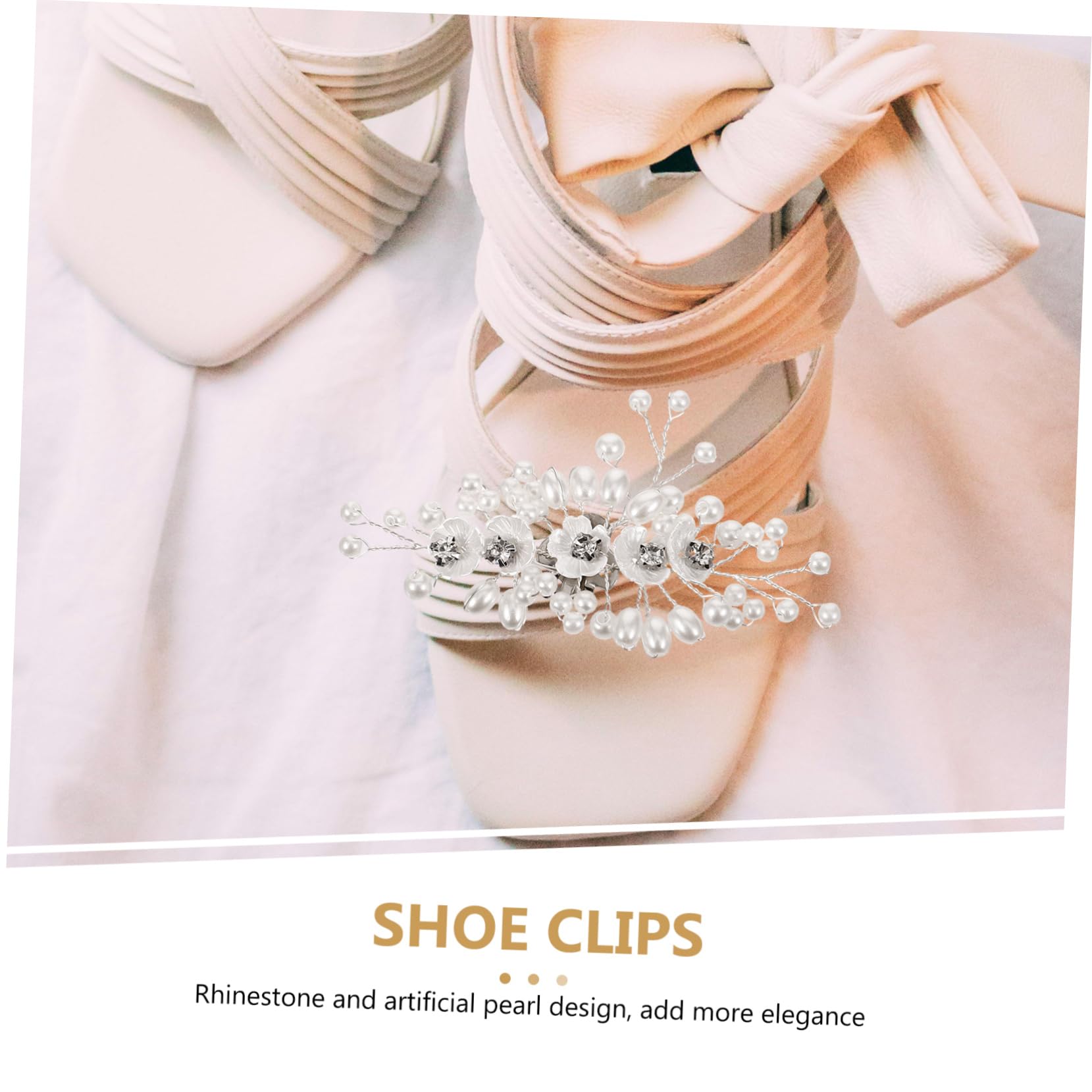 SOIMISS 4paia Clip Per Scarpe Da Sposa Con Fiori Perle Decorazioni Rimovibili Per Matrimoni Accessori Eleganti Per Scarpe Da Cerimonia Per Occasioni Speciali