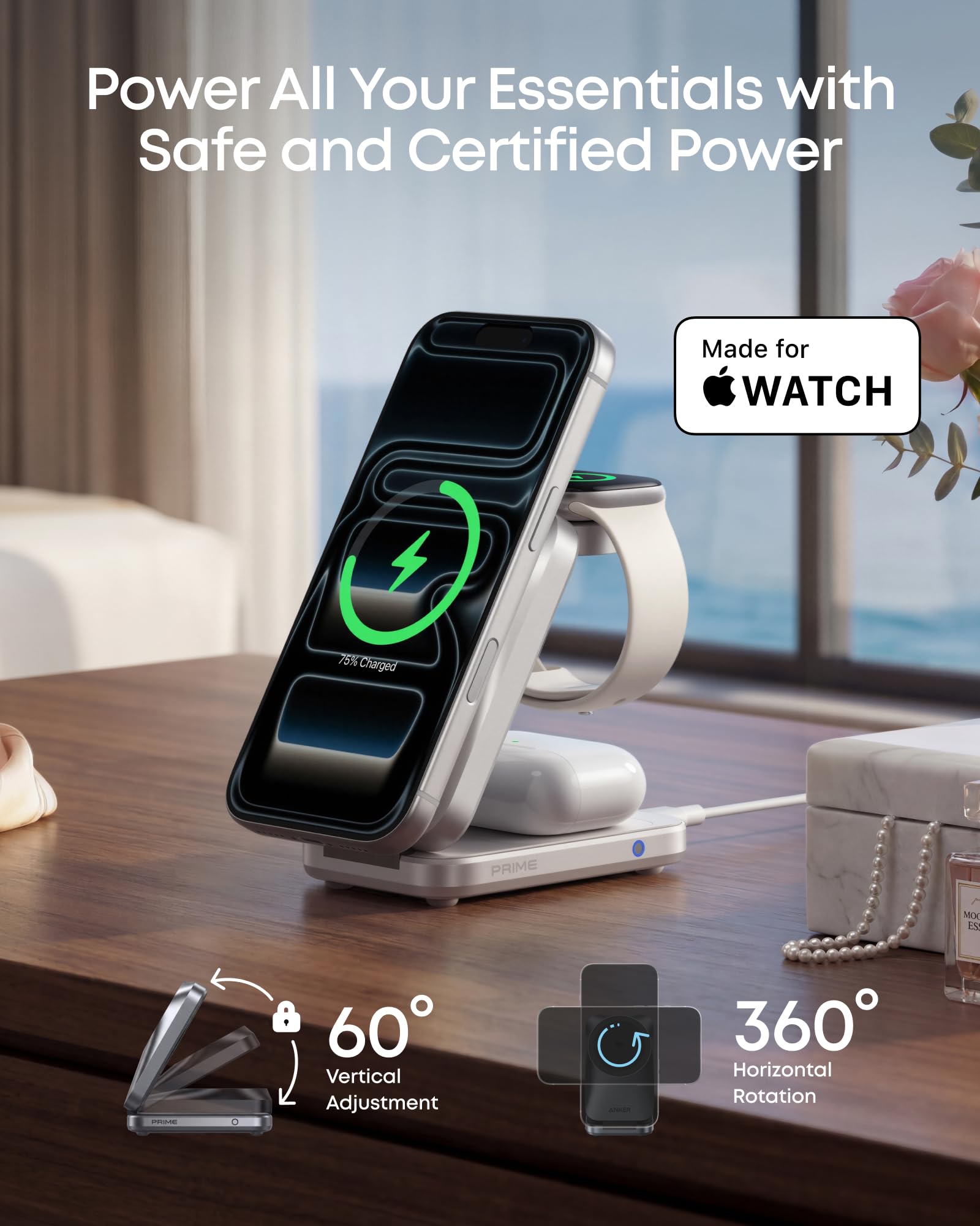 Amazon.com: Anker Prime Foldable MagSafe Charger, 25W Qi2.2 